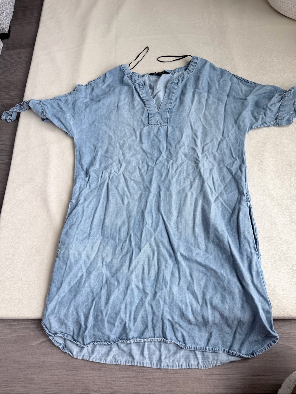 Light Blue Denim Tunic Dress